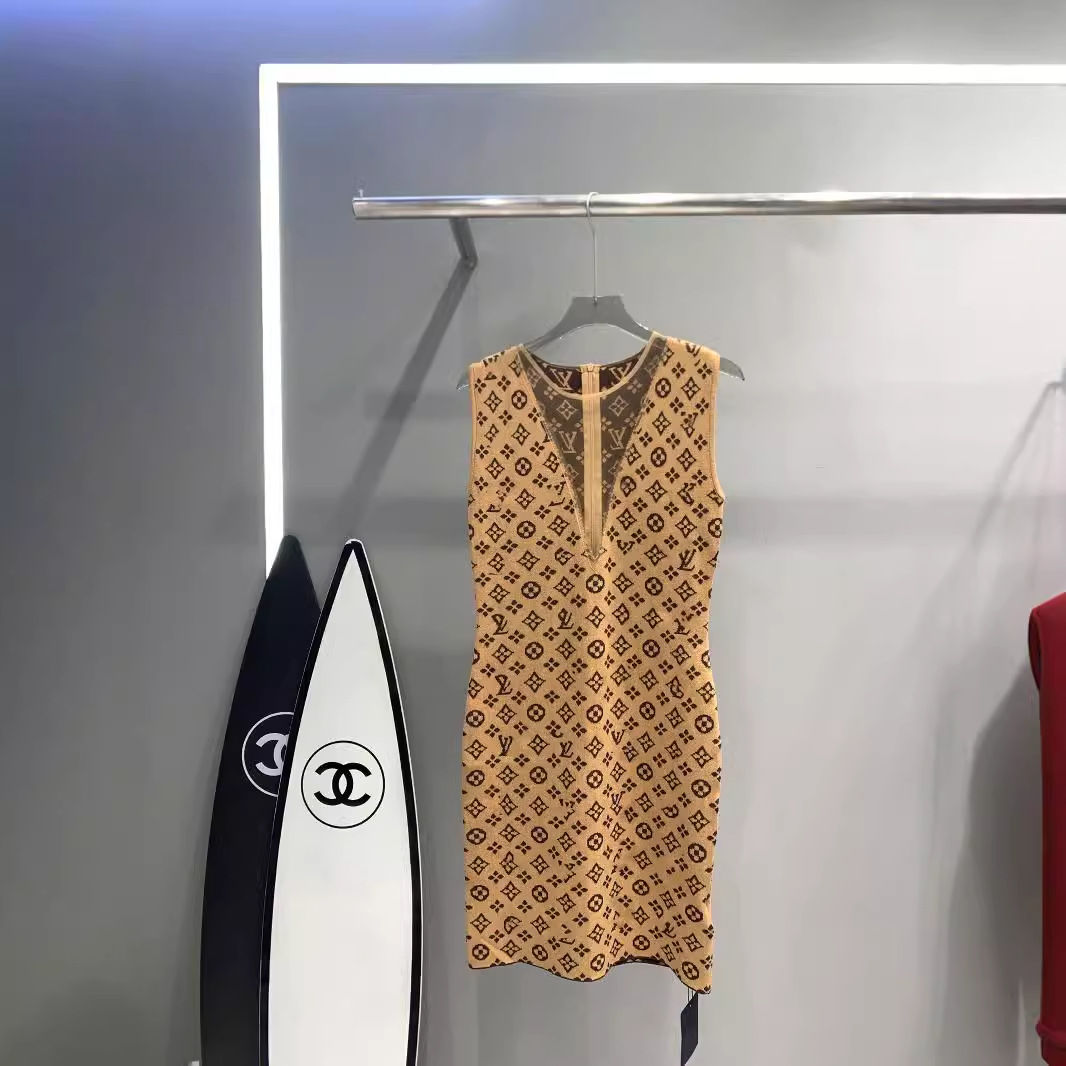 LU Cutout V-Neck Vest Dress