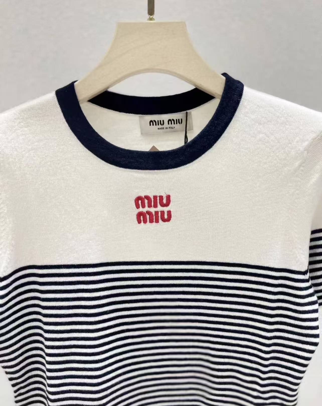 MM 25SS Striped short sleeved T-shirt