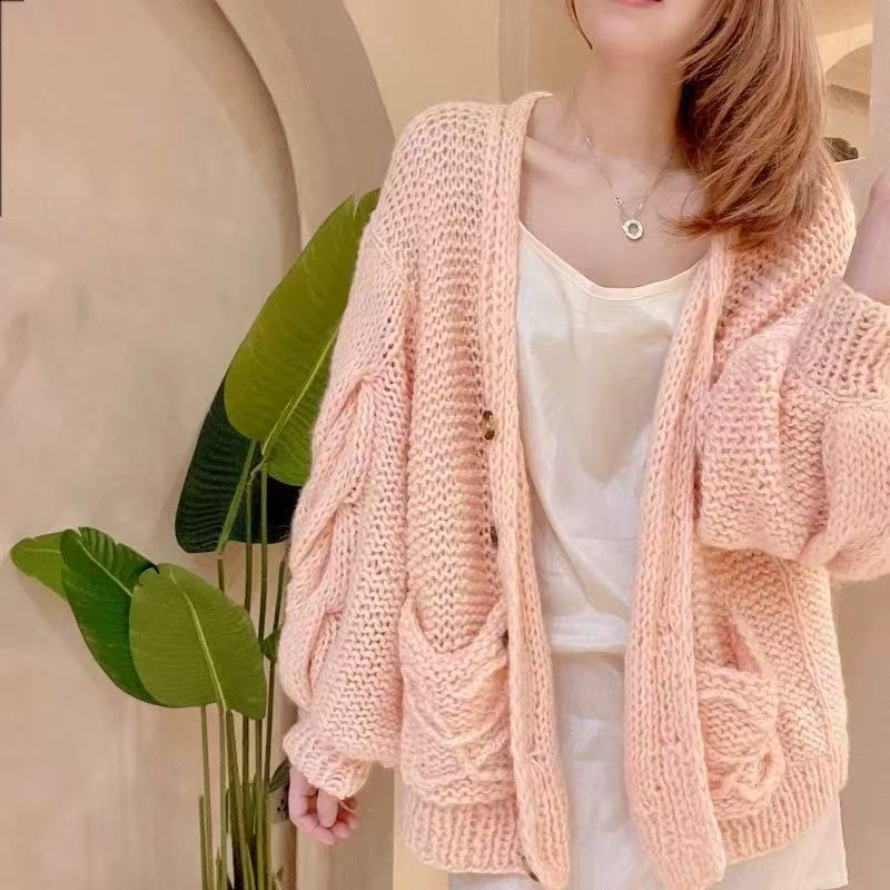 LEW Hollow-out knitted cardigan