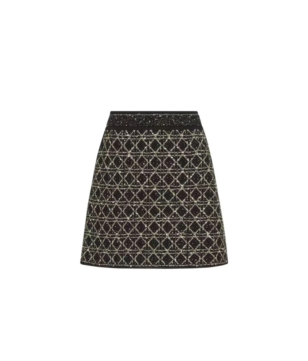 DIO Vintage Rough Rattan Plaid Half-Body Skirt