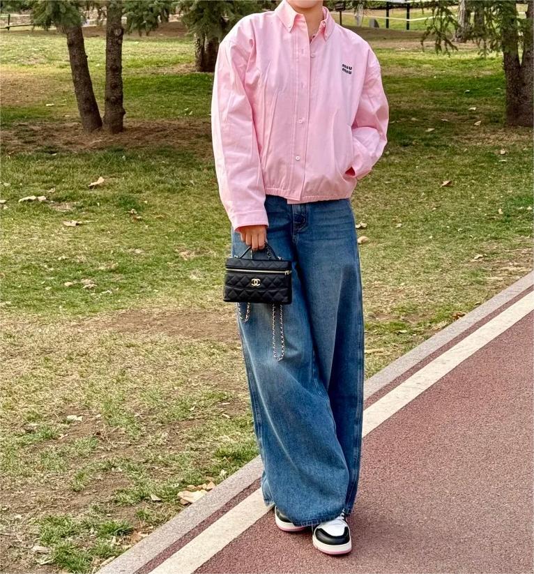 MIU25SS embroidered monogrammed logo shirt