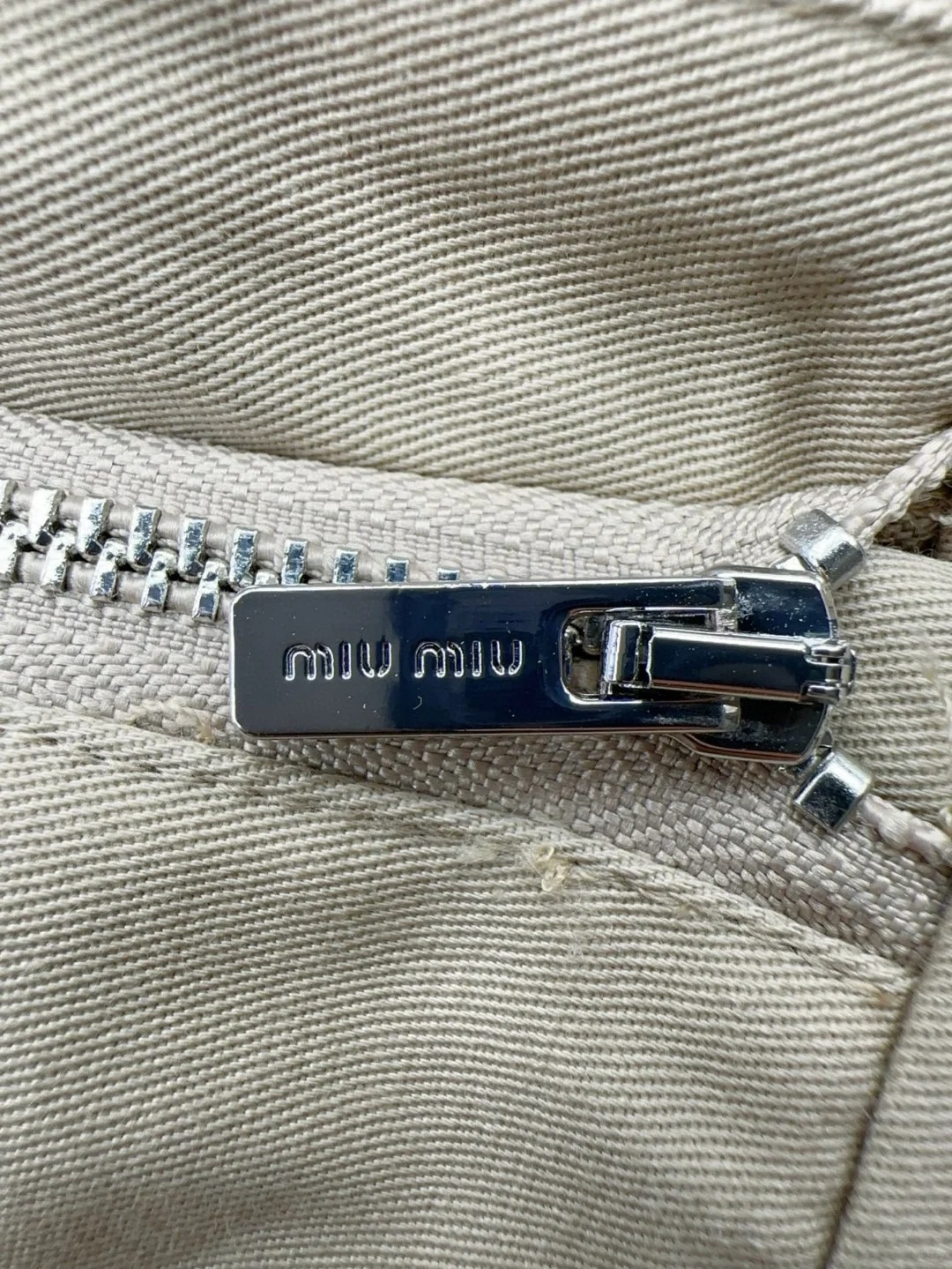 MIU25SS Plaid Patchwork Embroidered Letter Half Skirt