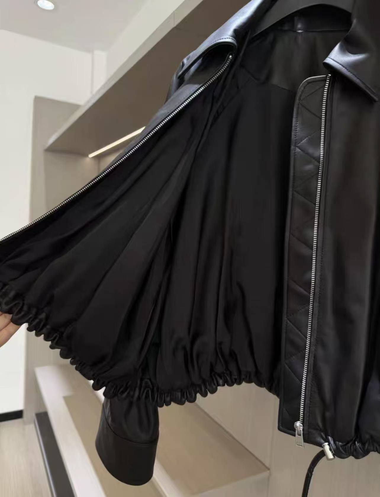 LEW Balloon leather jacket