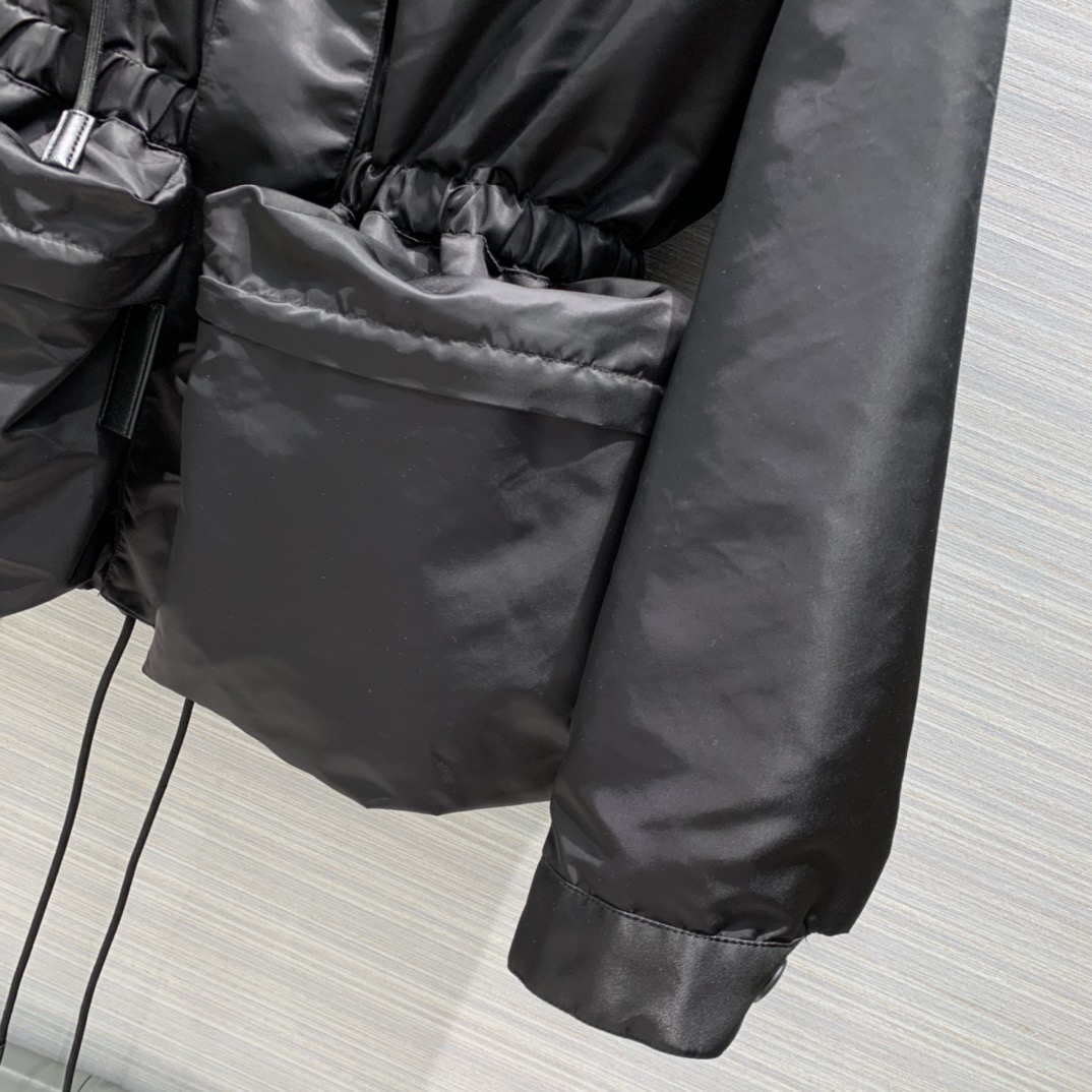 PP Large pocket waist cinching jacket jacket