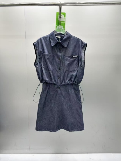 Drawstring Waist A-Line Mini Skirt