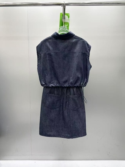 Drawstring Waist A-Line Mini Skirt