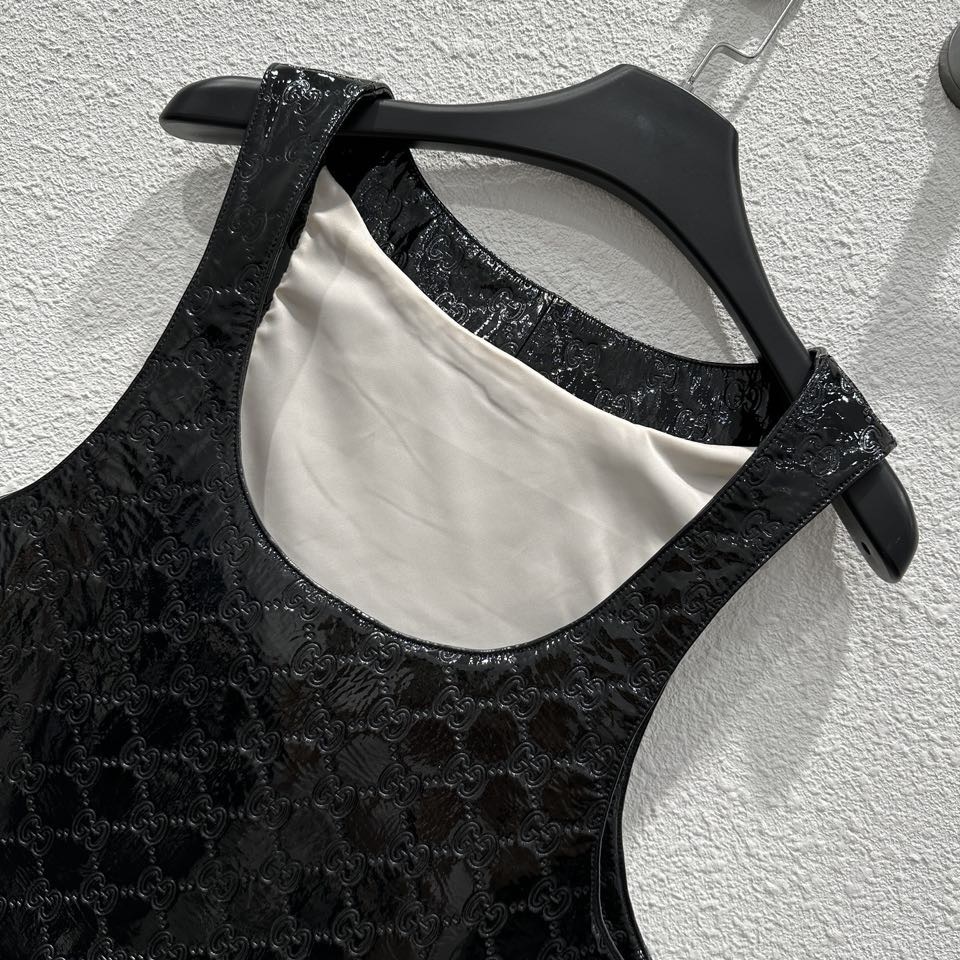 GG Sheepskin vest dress