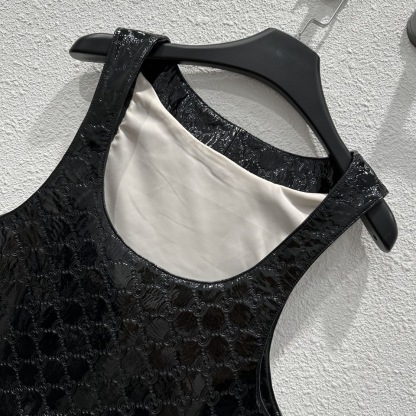 GG Sheepskin vest dress