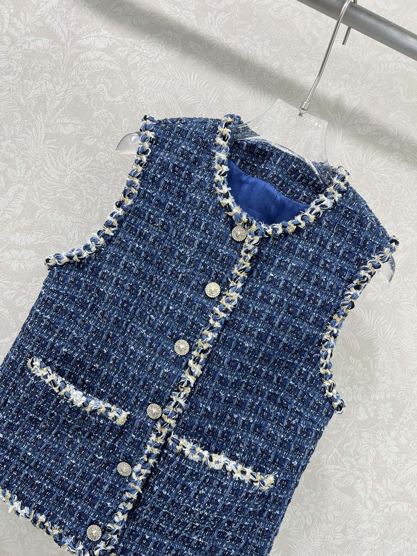 CC 25SS Blue textile vest