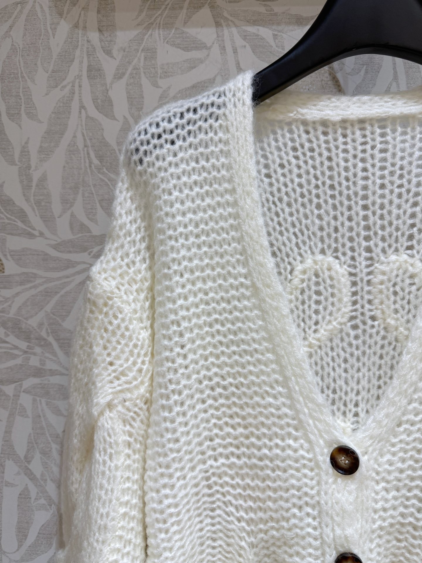 LEW Hollow-out knitted cardigan