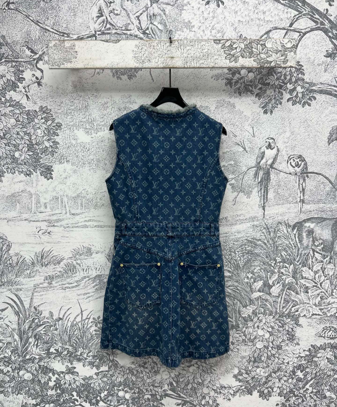 1V 25SS Old Fashioned Denim Zipper Dress