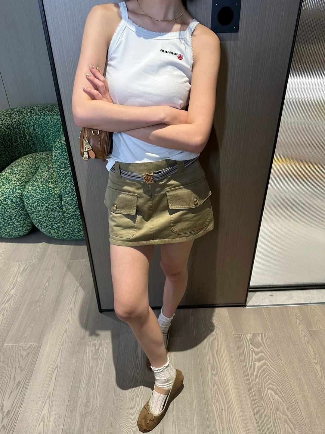 MIU25SS White Simple Suspenders