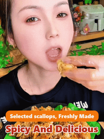 ✨🥰✅Freshly Caught Spicy Garlic Scallops (Canned)