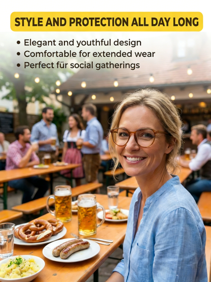 Anti-blue light anti-fatigue youthful far and near dual-use high-grade glasses