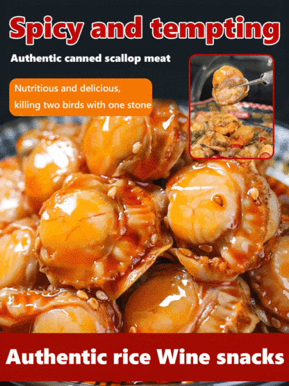 ✨🥰✅Freshly Caught Spicy Garlic Scallops (Canned)