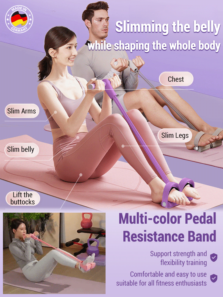 【Multifunctional Pedal Expander】Reinforced 8-Tube Fitness Expander