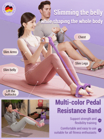 【Multifunctional Pedal Expander】Reinforced 8-Tube Fitness Expander