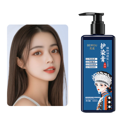 Plant-based, non-damaging single-dose hair dye