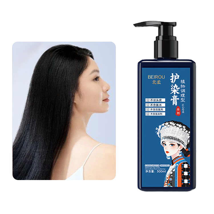 Plant-based, non-damaging single-dose hair dye