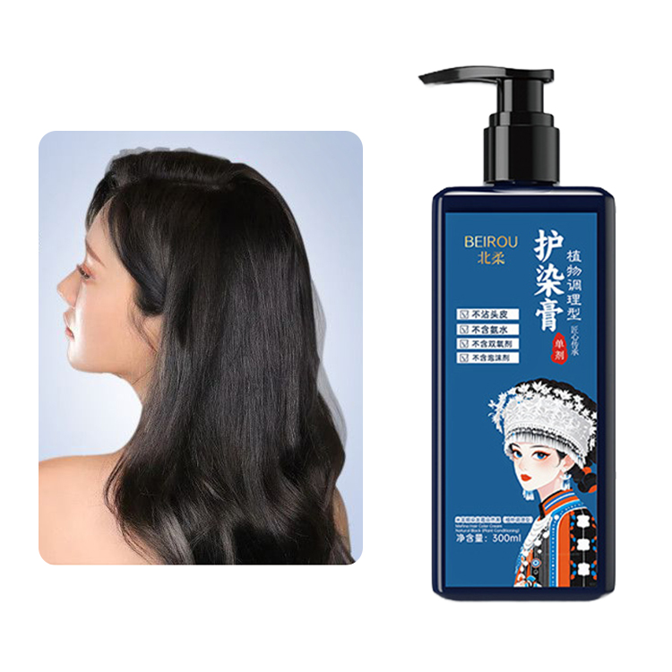 Plant-based, non-damaging single-dose hair dye