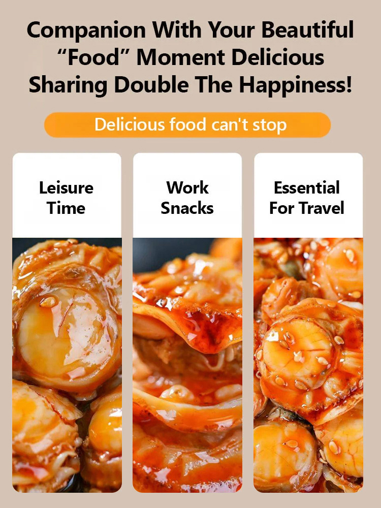 ✨🥰✅Freshly Caught Spicy Garlic Scallops (Canned)