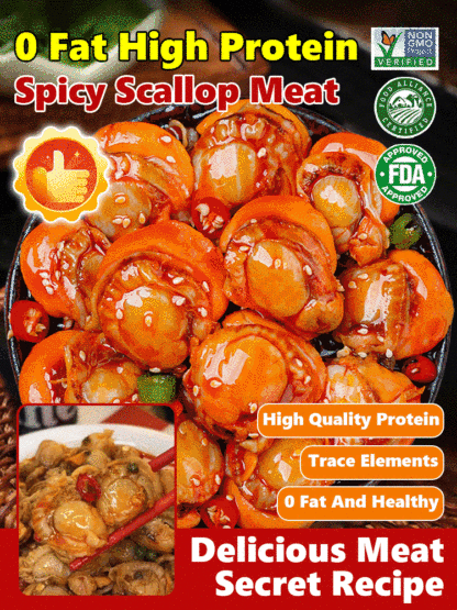 ✨🥰✅Freshly Caught Spicy Garlic Scallops (Canned)