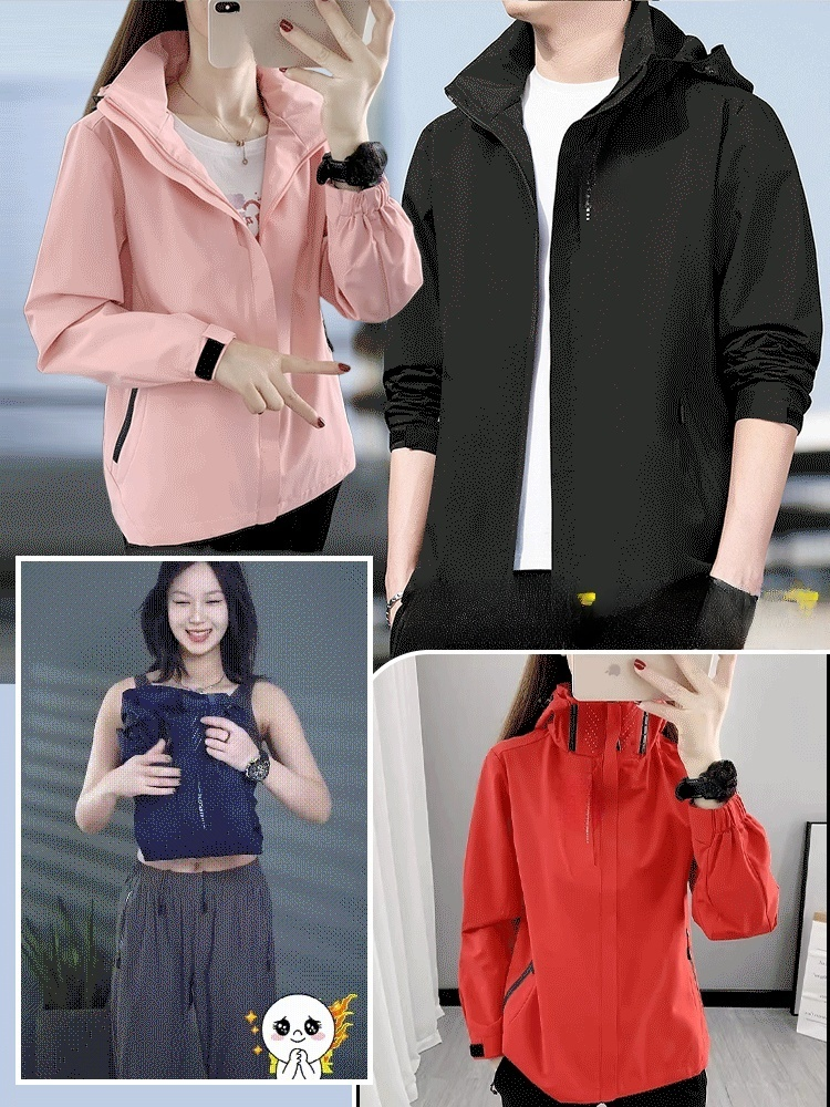 【✨💖ยูนิเซ็กส์ มีหลายไซส์หลายสีให้เลือก】เสื้อใส่กันลมกันแดด