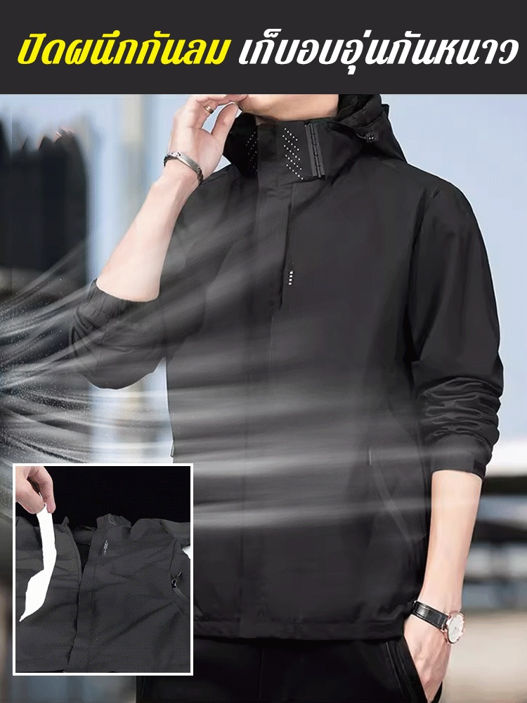 【✨💖ยูนิเซ็กส์ มีหลายไซส์หลายสีให้เลือก】เสื้อใส่กันลมกันแดด