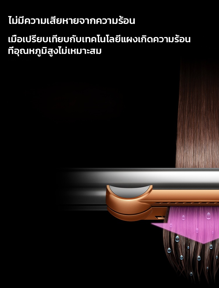 เครื่องหนีบผมตรงไอออนลบไดร์เป่าผมแบบ2ใน1