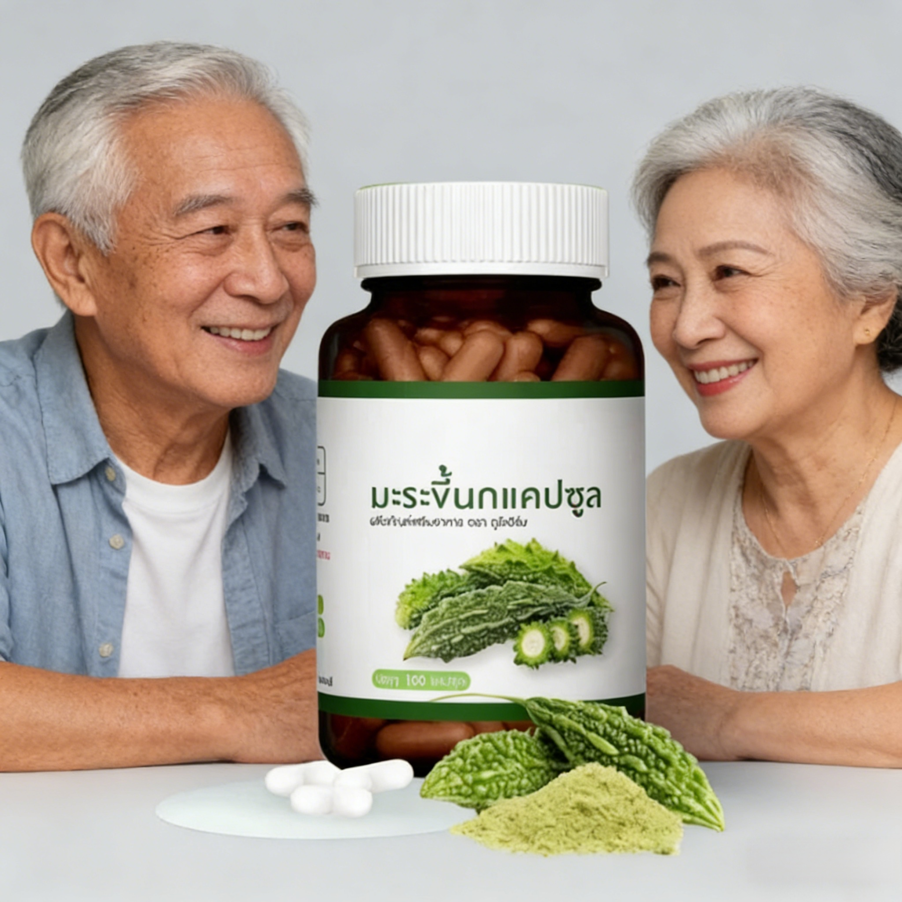 แคปซูลยามีสารสกัดมะระขี้นกเพื่อรักษาเสถียรภาพ และลดน้ำตาลในเลือด