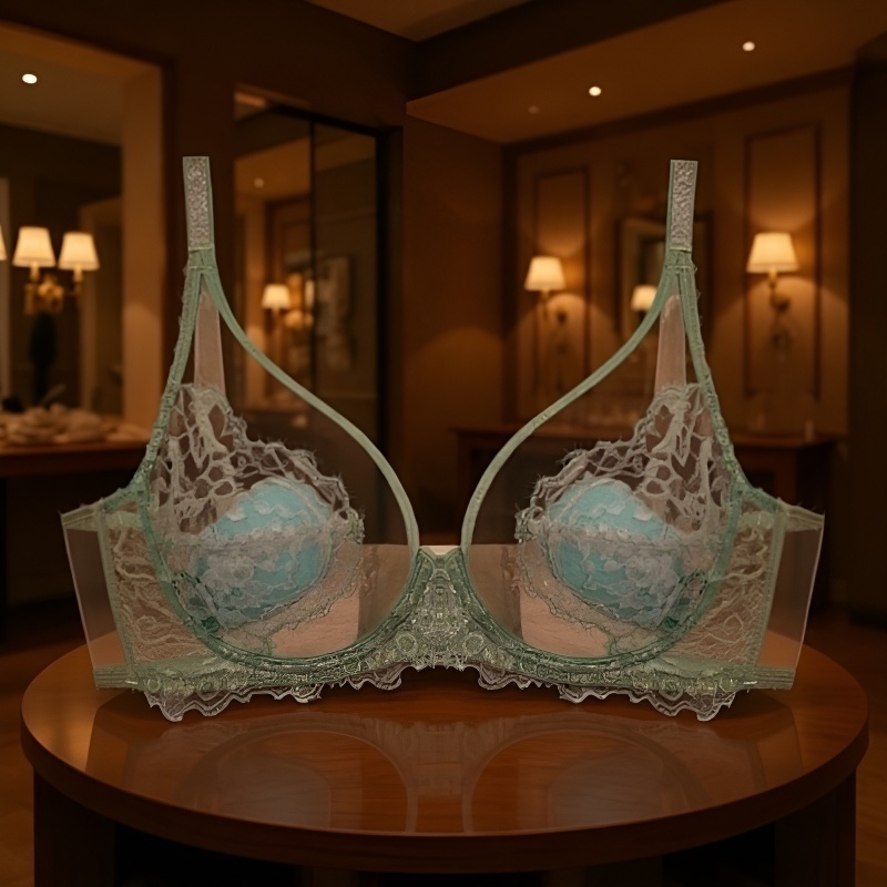 【เสริมความหญิงและมั่นใจ】บราลูกไม้เนื้อบางเบา ระบายอากาศได้ดี