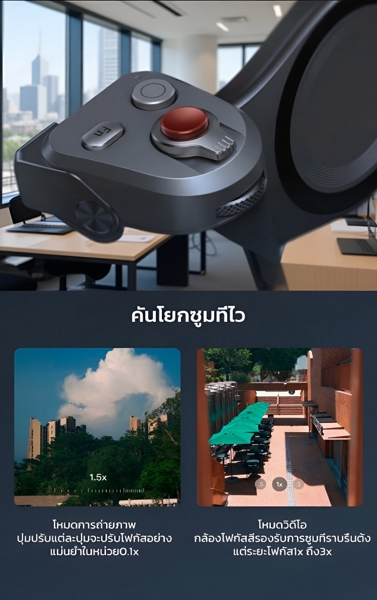 แถมไฟเสริม ที่จับกล้องแม่เหล็กสำหรับมือถือพร้อมซูมไร้ขีดจำกัด