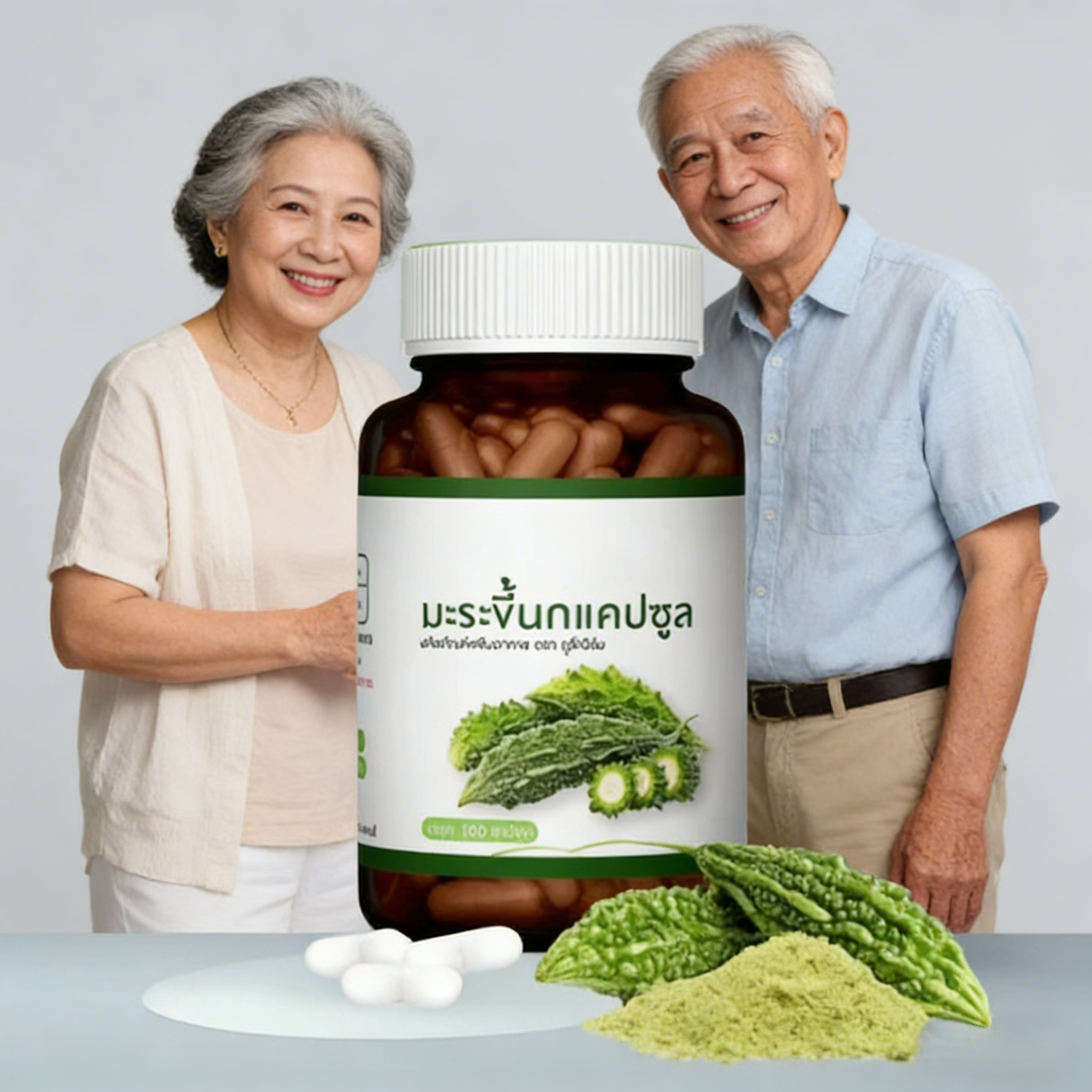 แคปซูลยามีสารสกัดมะระขี้นกเพื่อรักษาเสถียรภาพ และลดน้ำตาลในเลือด