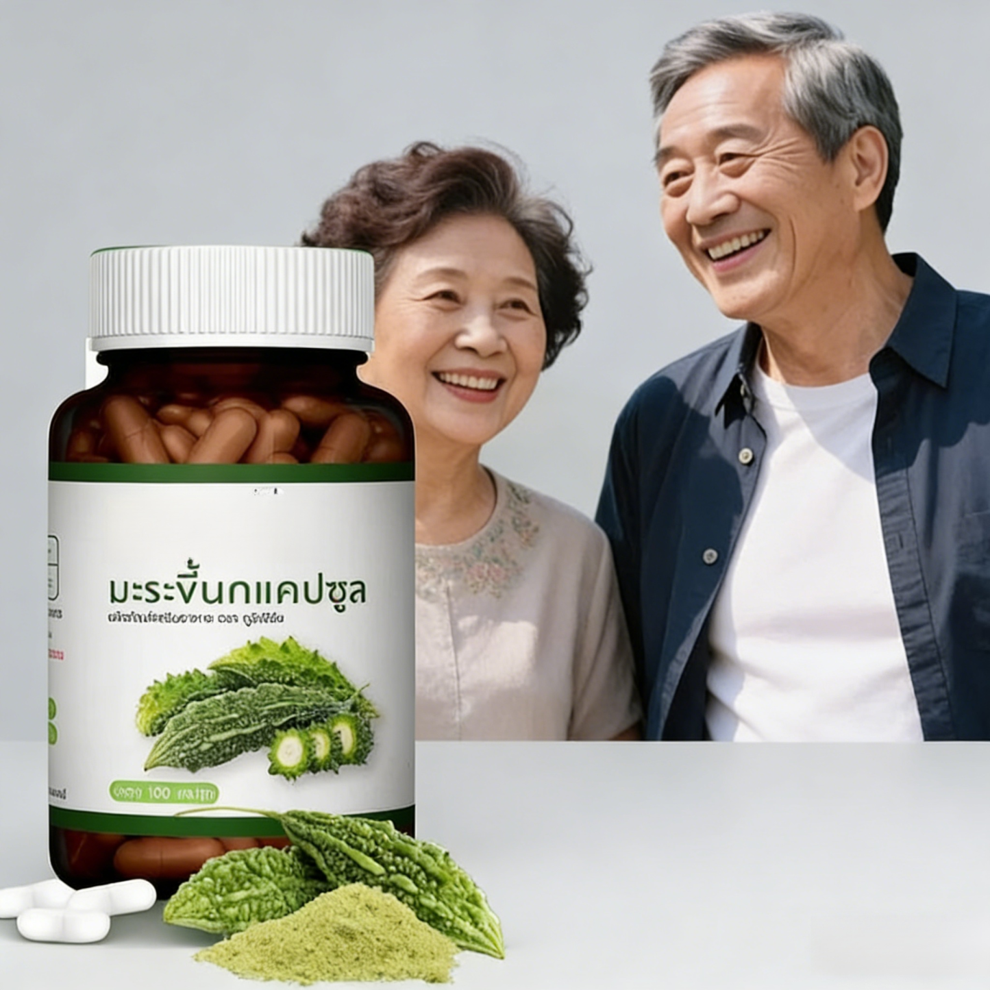 แคปซูลยามีสารสกัดมะระขี้นกเพื่อรักษาเสถียรภาพ และลดน้ำตาลในเลือด