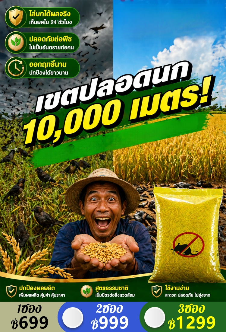 【ไร้นกหมื่นเมตร】เหยื่อล่อนก