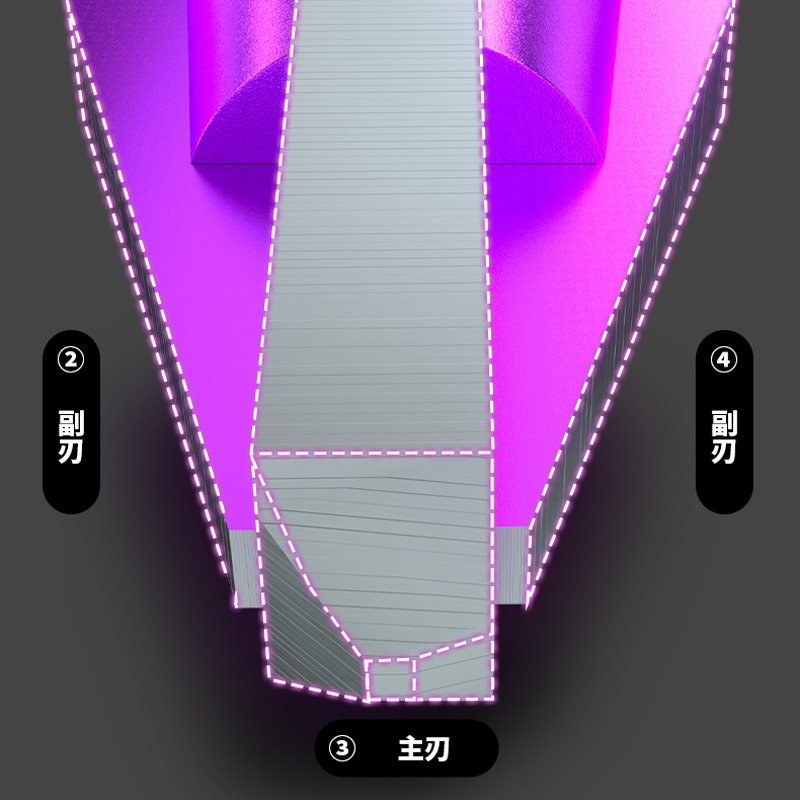鎢鋼磚速攻鑽四刃偏心鑽