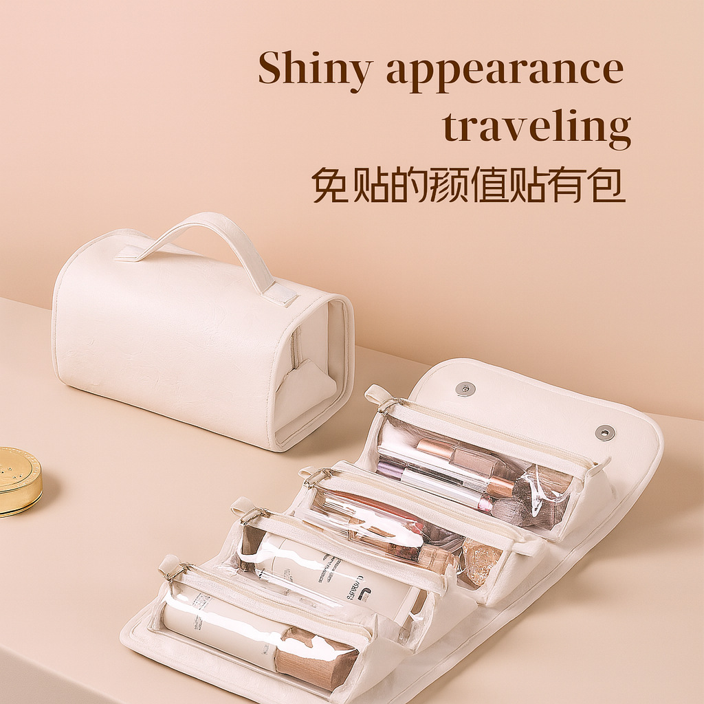 可拆卸折疊化妝包
