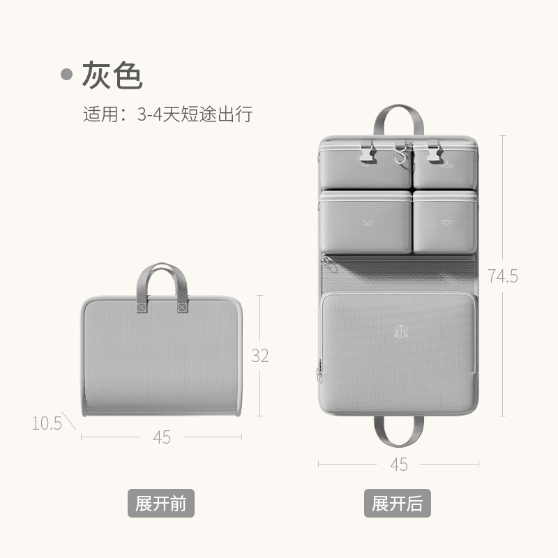 七合一旅行分裝收納包