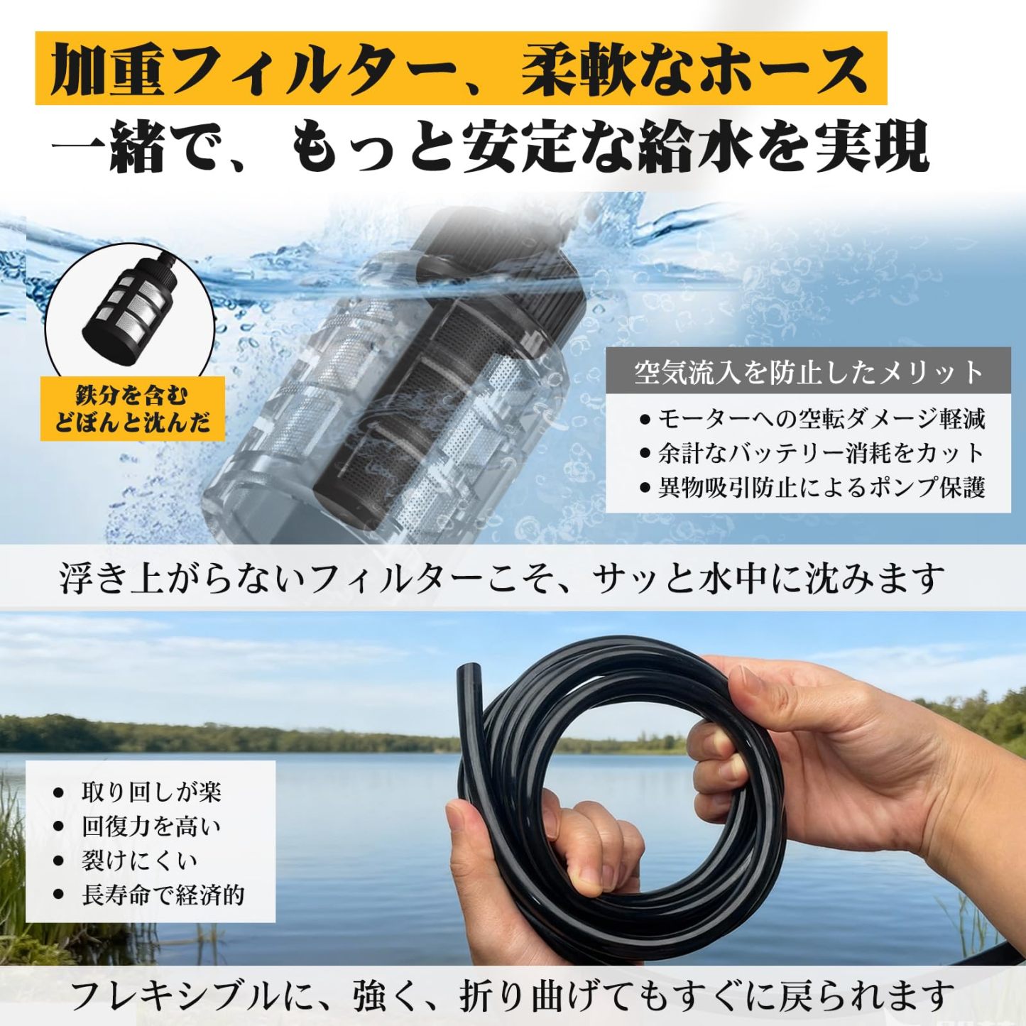 高圧洗浄機 【業界初・最軽量540g・8.5MPa・5m柔軟ホース】ミニ高圧洗浄機 充電式 コードレス 加重フィルター コンパクト バッテリー2個 30000mAh 残量表示 PSE認証済み 水道接続不要 多機能6in1ノズル ペットボトル使用可能 マキタ互換バッテリー 小型自吸式 低騒音 女性や高齢者も片手で使える 収納ケース付き 洗車/園芸用品/玄関/ベランダ/キャンプ/年末大掃除 家庭用