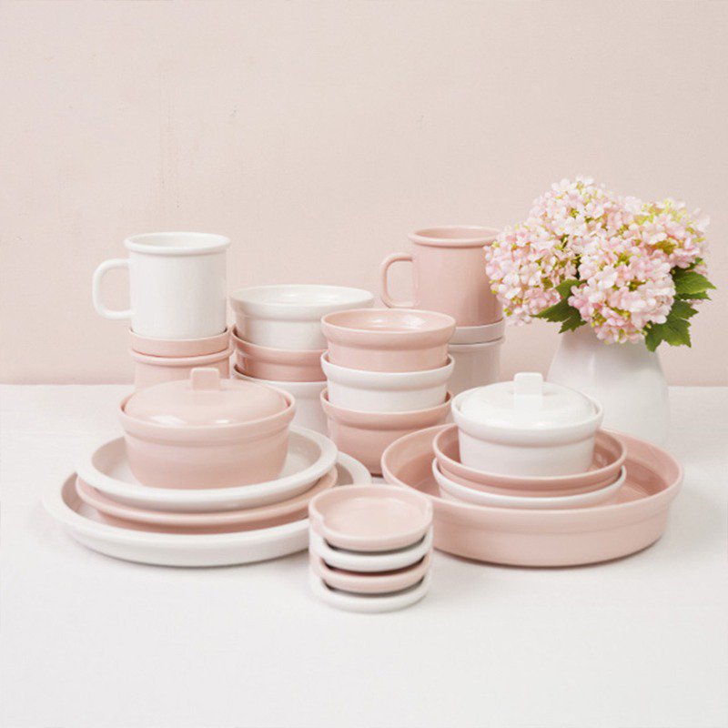 Korea Brand Luxury Ceramic Dinnerware KItchenware Dishes & Plates Coffee Wine Dishes Top Quality Por