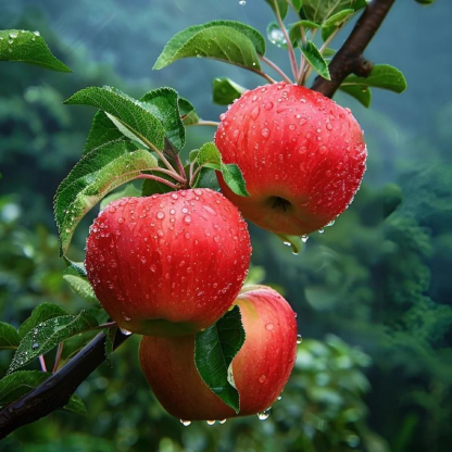 Big Red Fuji Apples Fresh Sweet Tasting Directly From Apple Trees