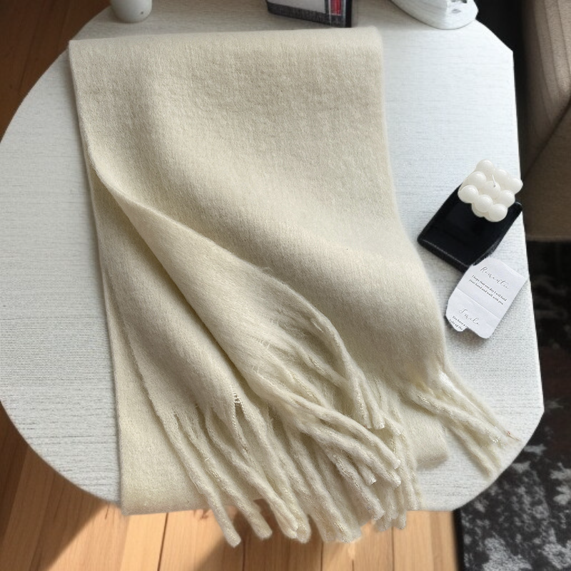 冬のモノクロの豪華な厚手の快適なスタイルの暖かいスカーフ