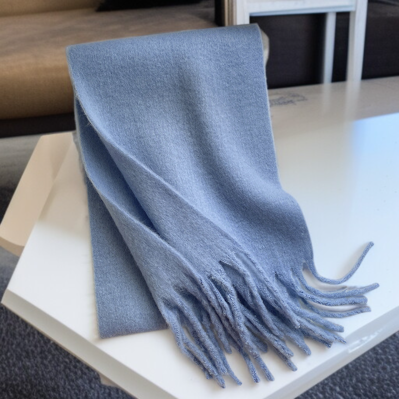 冬のモノクロの豪華な厚手の快適なスタイルの暖かいスカーフ