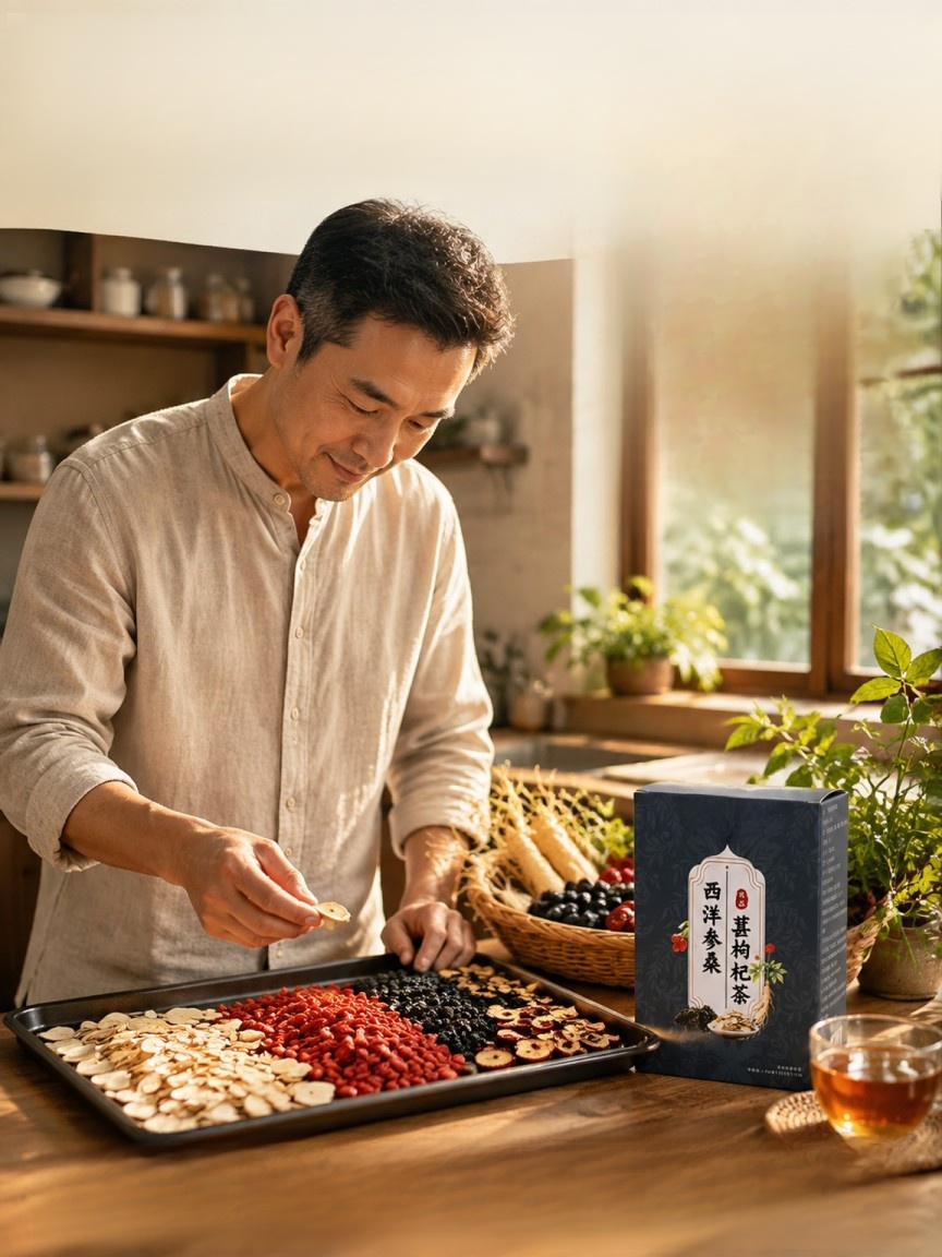 西洋參桑葚枸杞茶