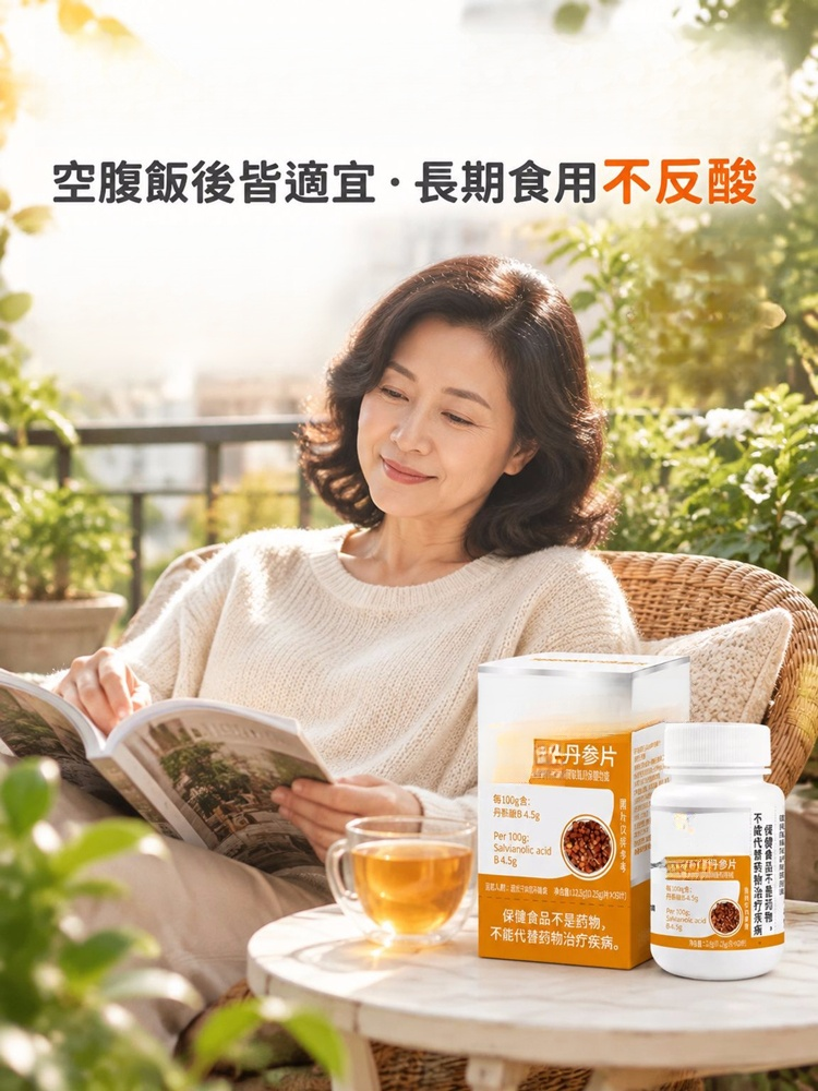 【心氣充沛】草本丹參營養片