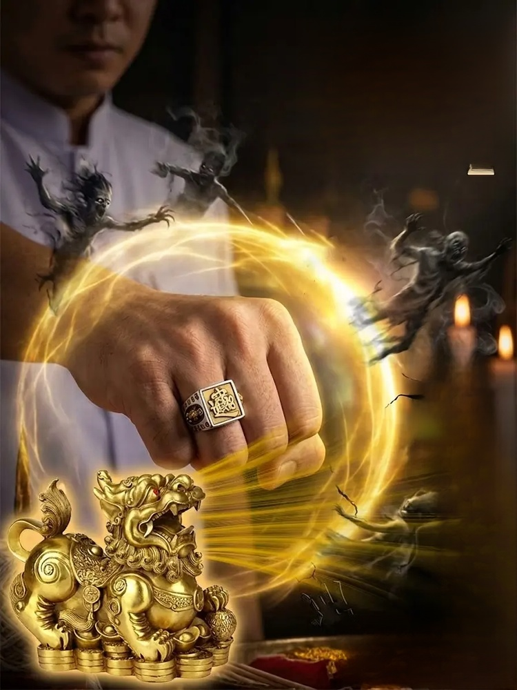【指尖吸金王】復古招財貅戒指