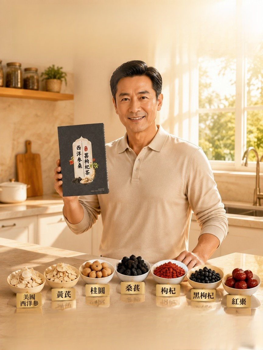 西洋參桑葚枸杞茶
