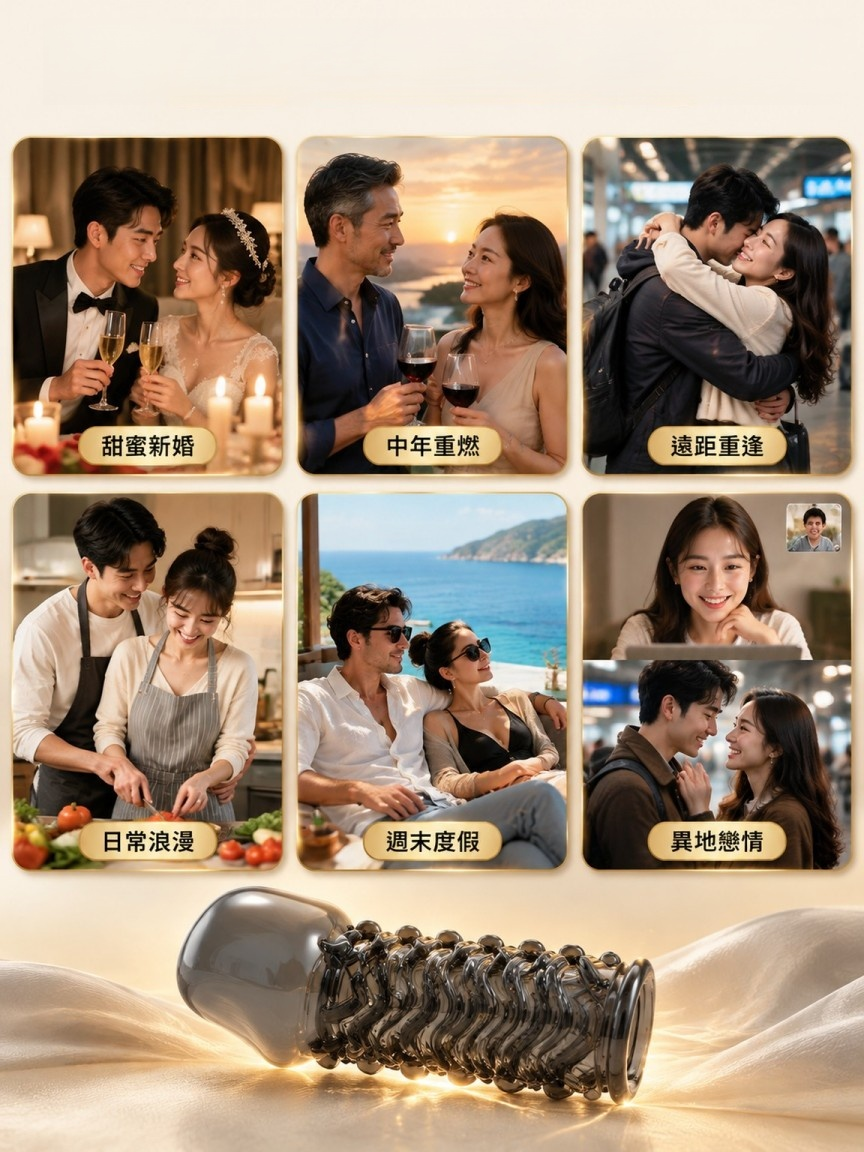 【持久延時】狼牙螺紋爆珠潤滑套