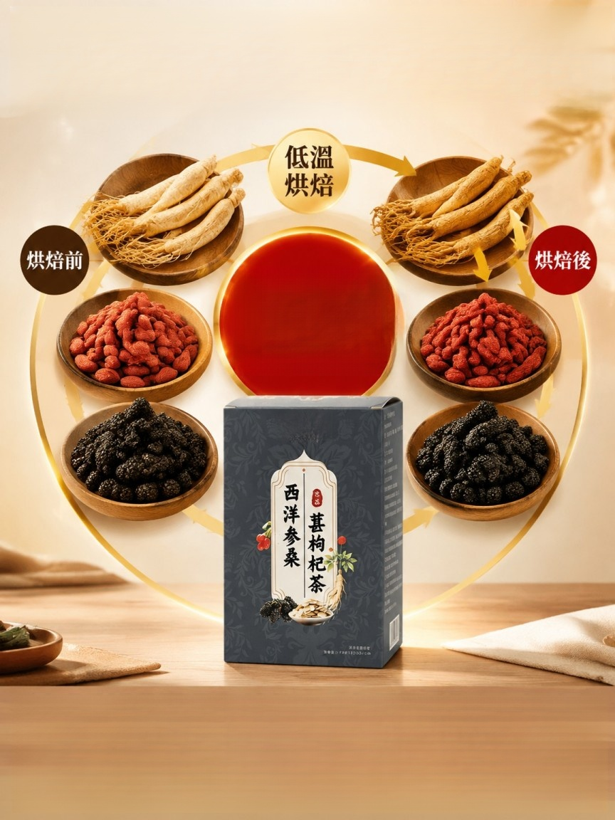 西洋參桑葚枸杞茶