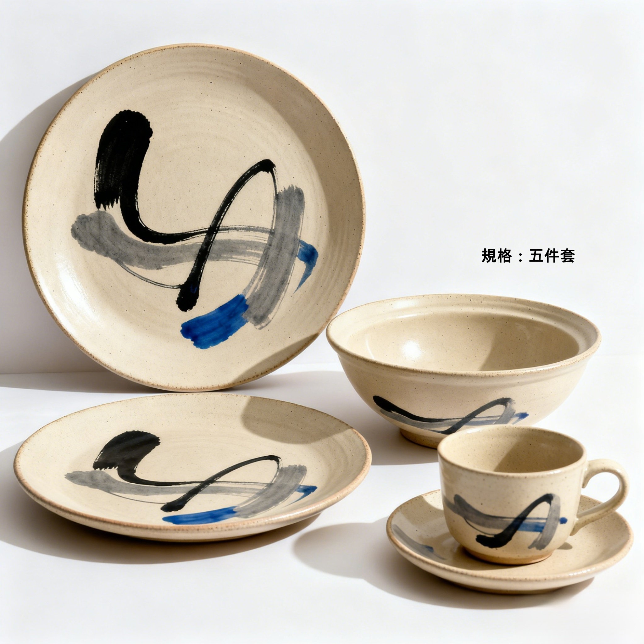 高雅水墨風筷子與湯匙細節特寫